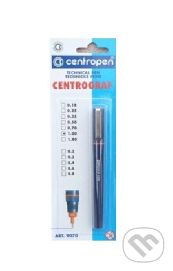 CENTROPEN technické trubičkové pero 1mm (Centropen). Centropen CENTROPEN technické trubičkové pero 1mm (Centropen). Centropen