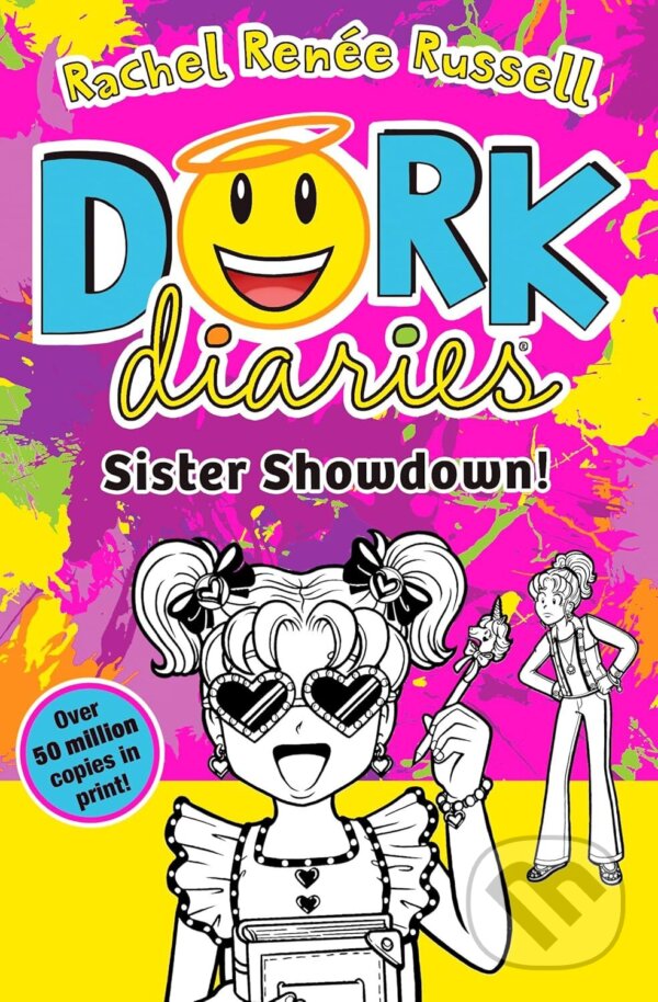 Kniha: Dork Diaries: Sister Showdown (Rachel Renee Russell). Simon & Schuster, 2025 Kniha: Dork Diaries: Sister Showdown (Rachel Renee Russell). Simon & Schuster, 2025