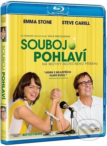 Film: Souboj pohlaví (Jonathan Dayton a Valerie Faris) (Blu-ray). Bonton Film, 2018 Film: Souboj pohlaví (Jonathan Dayton a Valerie Faris) (Blu-ray). Bonton Film, 2018