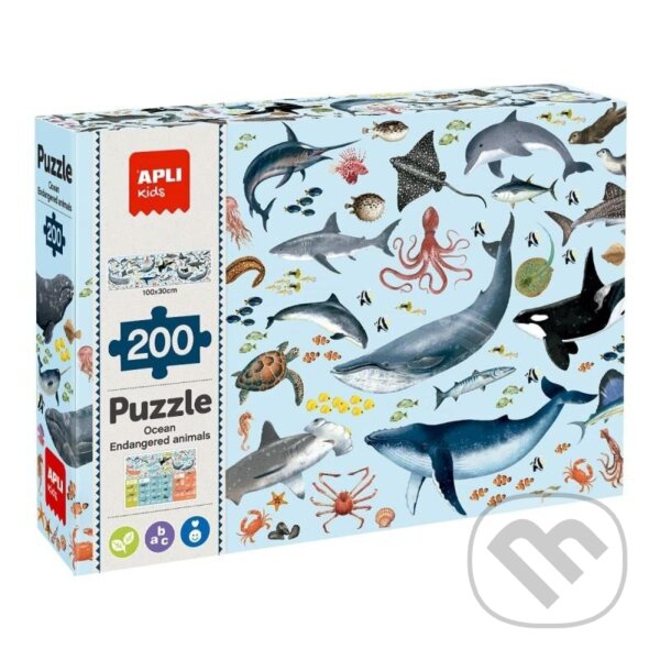 Puzzle: Ohrožená zvířata v oceánu (Apli). Apli Puzzle: Ohrožená zvířata v oceánu (Apli). Apli