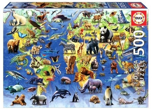 Puzzle: 100 ohrožených druhů (Educa). Educa, 2025 Puzzle: 100 ohrožených druhů (Educa). Educa, 2025