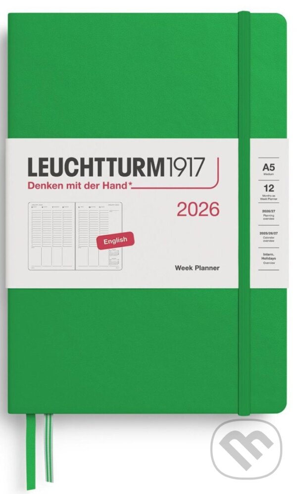 Week Planner 2026 Medium (A5) Spring Leaf (Leuchtturm1917). Leuchtturm1917, 2025 Week Planner 2026 Medium (A5) Spring Leaf (Leuchtturm1917). Leuchtturm1917, 2025