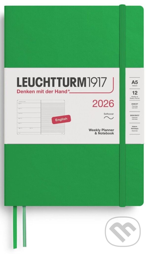 Weekly Planner & Notebook 2026 Medium (A5) Spring Leaf (Leuchtturm1917). Leuchtturm1917, 2025 Weekly Planner & Notebook 2026 Medium (A5) Spring Leaf (Leuchtturm1917). Leuchtturm1917, 2025
