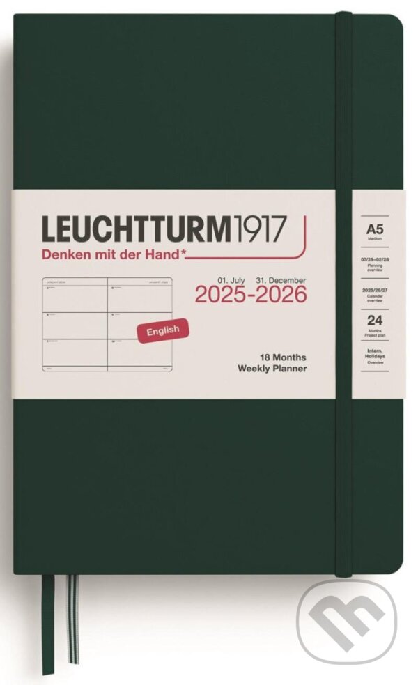 Weekly Planner 2026 Medium (A5) 18 Months Forest Green (Leuchtturm1917). Leuchtturm1917, 2025 Weekly Planner 2026 Medium (A5) 18 Months Forest Green (Leuchtturm1917). Leuchtturm1917, 2025