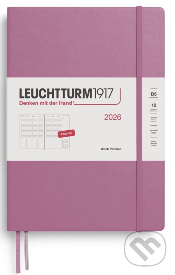 Week Planner 2026 Composition (B5) Dusty Rose (Leuchtturm1917). Leuchtturm1917, 2025 Week Planner 2026 Composition (B5) Dusty Rose (Leuchtturm1917). Leuchtturm1917, 2025