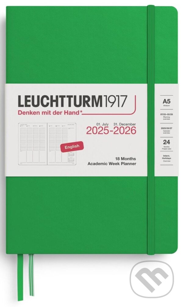 Academic Week Planner 2026 Medium (A5) 18 Months Spring Leaf (Leuchtturm1917). Leuchtturm1917, 2025 Academic Week Planner 2026 Medium (A5) 18 Months Spring Leaf (Leuchtturm1917). Leuchtturm1917, 2025
