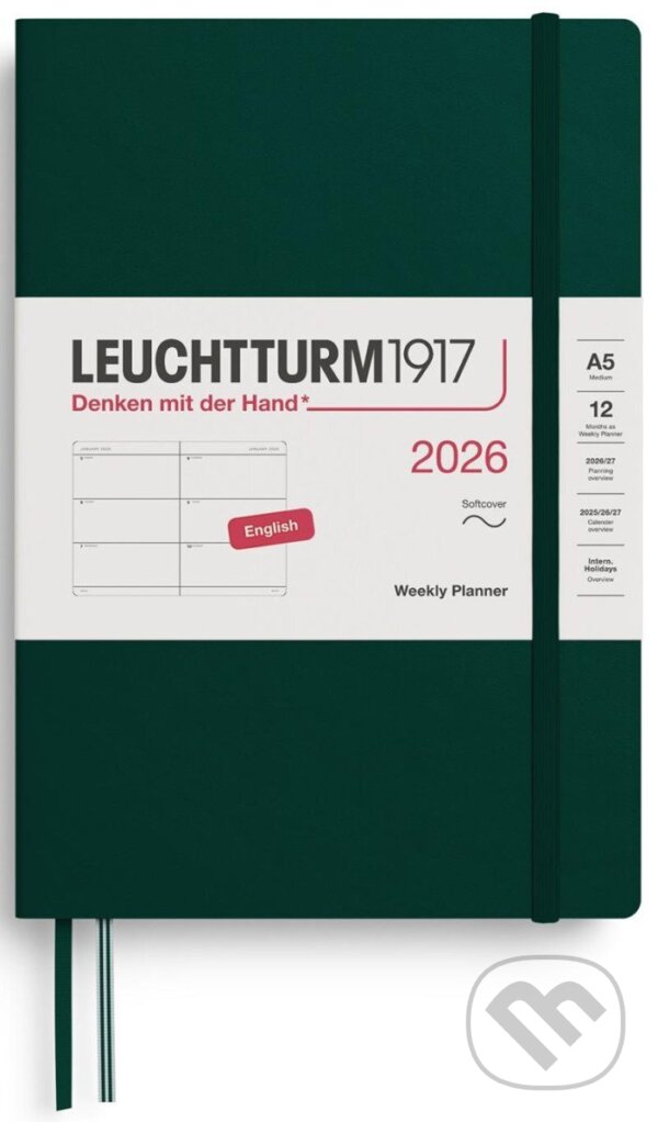 Weekly Planner 2026 Medium (A5) Forest Green (Leuchtturm1917). Leuchtturm1917, 2025 Weekly Planner 2026 Medium (A5) Forest Green (Leuchtturm1917). Leuchtturm1917, 2025