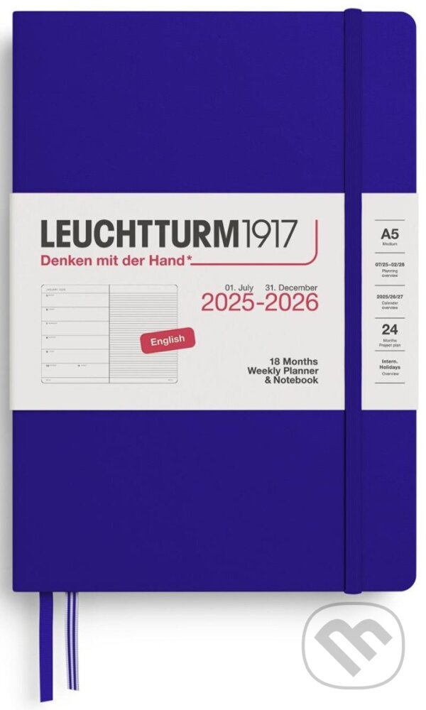 Weekly Planner & Notebook 2026 Medium (A5) 18 Months Ink (Leuchtturm1917). Leuchtturm1917, 2025 Weekly Planner & Notebook 2026 Medium (A5) 18 Months Ink (Leuchtturm1917). Leuchtturm1917, 2025