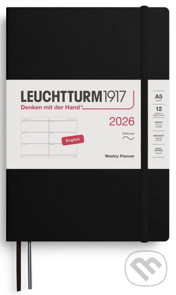 Weekly Planner 2026 Medium (A5) Black (Leuchtturm1917). Leuchtturm1917, 2025 Weekly Planner 2026 Medium (A5) Black (Leuchtturm1917). Leuchtturm1917, 2025