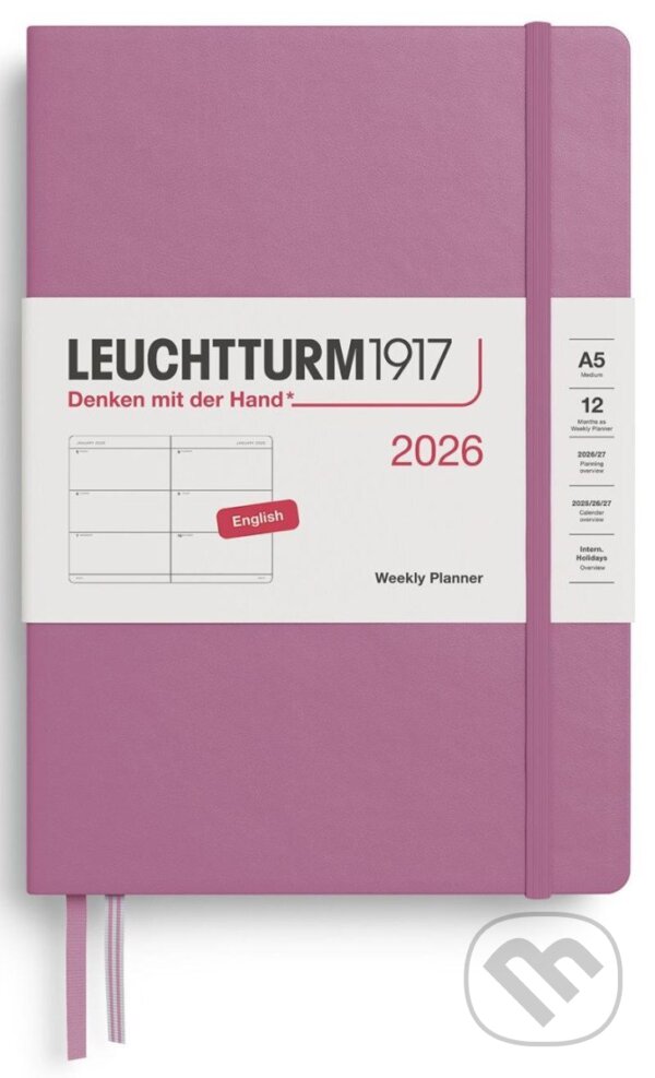 Weekly Planner 2026 Medium (A5) Dusty Rose (Leuchtturm1917). Leuchtturm1917, 2025 Weekly Planner 2026 Medium (A5) Dusty Rose (Leuchtturm1917). Leuchtturm1917, 2025