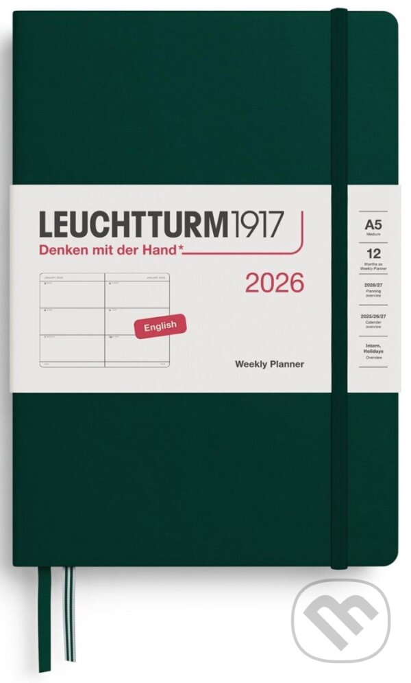 Weekly Planner 2026 Medium (A5) Forest Green (Leuchtturm1917). Leuchtturm1917, 2025 Weekly Planner 2026 Medium (A5) Forest Green (Leuchtturm1917). Leuchtturm1917, 2025