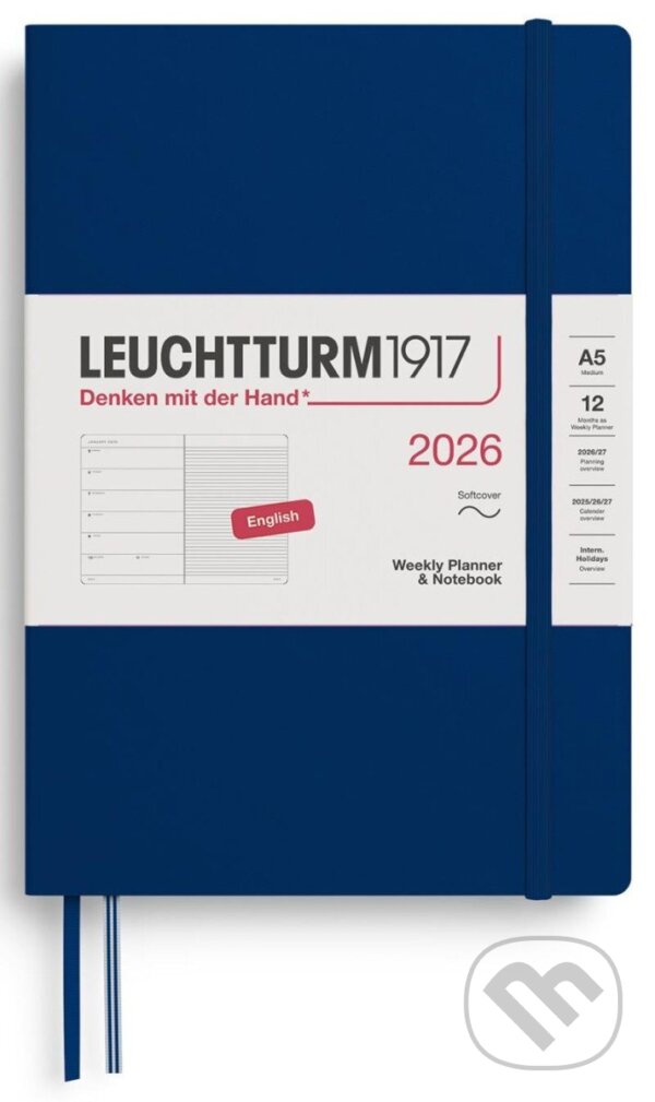 Weekly Planner & Notebook 2026 Medium (A5) Navy (Leuchtturm1917). Leuchtturm1917, 2025 Weekly Planner & Notebook 2026 Medium (A5) Navy (Leuchtturm1917). Leuchtturm1917, 2025