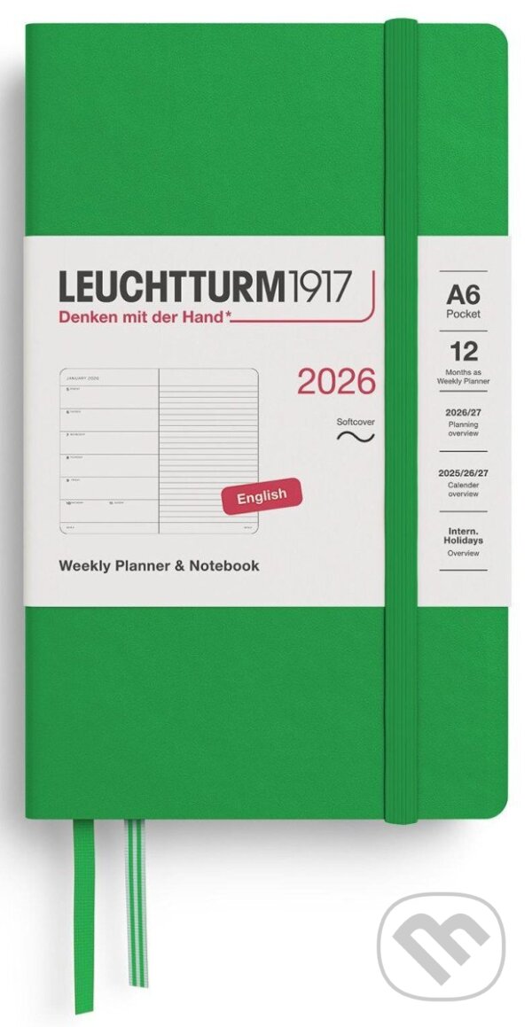 Weekly Planner & Notebook 2026 Pocket (A6) Spring Leaf (Leuchtturm1917). Leuchtturm1917, 2025 Weekly Planner & Notebook 2026 Pocket (A6) Spring Leaf (Leuchtturm1917). Leuchtturm1917, 2025