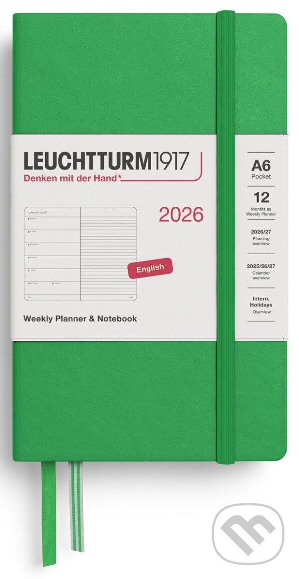 Weekly Planner & Notebook 2026 Pocket (A6) Spring Leaf (Leuchtturm1917). Leuchtturm1917, 2025 Weekly Planner & Notebook 2026 Pocket (A6) Spring Leaf (Leuchtturm1917). Leuchtturm1917, 2025