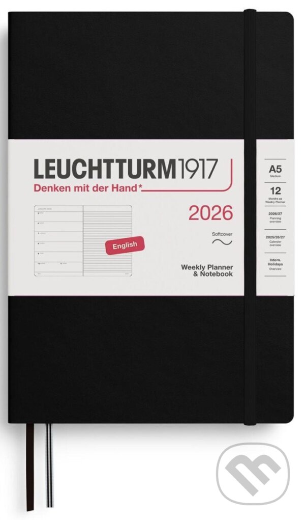 Weekly Planner & Notebook 2026 Medium (A5) Black (Leuchtturm1917). Leuchtturm1917, 2025 Weekly Planner & Notebook 2026 Medium (A5) Black (Leuchtturm1917). Leuchtturm1917, 2025
