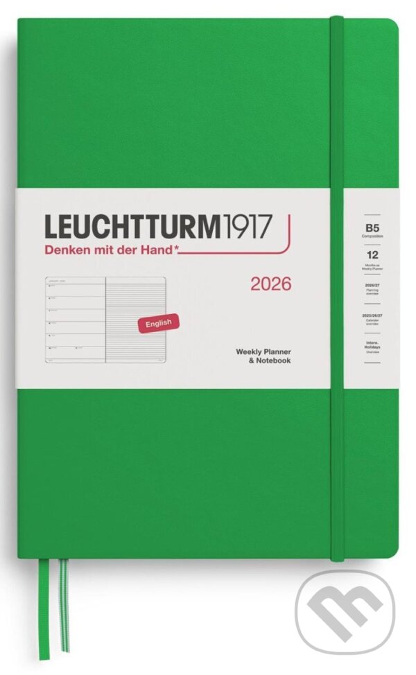 Weekly Planner & Notebook 2026 Composition (B5) Spring Leaf (Leuchtturm1917). Leuchtturm1917, 2025 Weekly Planner & Notebook 2026 Composition (B5) Spring Leaf (Leuchtturm1917). Leuchtturm1917, 2025