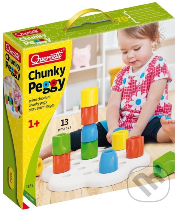 Společenská hra: Chunky Peggy Play Bio (Quercetti). Quercetti, 2025 Společenská hra: Chunky Peggy Play Bio (Quercetti). Quercetti, 2025