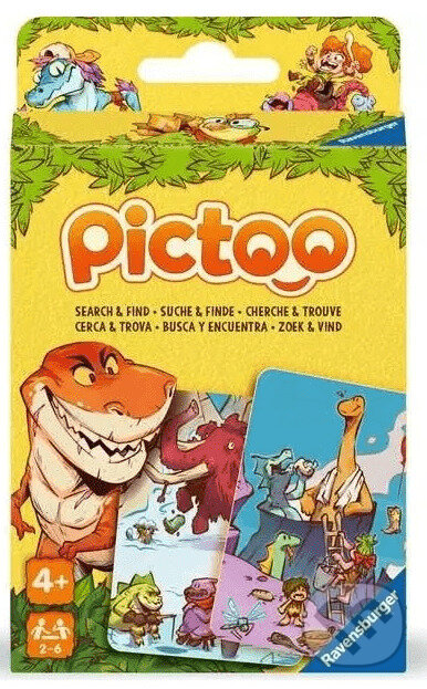 Společenská hra: Pictoo Dinosauři (Ravensburger). Ravensburger, 2025 Společenská hra: Pictoo Dinosauři (Ravensburger). Ravensburger, 2025