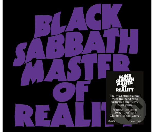 Hudobné CD: Black Sabbath: Master Of Reality (Universal Music). Universal Music, 2025 Hudobné CD: Black Sabbath: Master Of Reality (Universal Music). Universal Music, 2025
