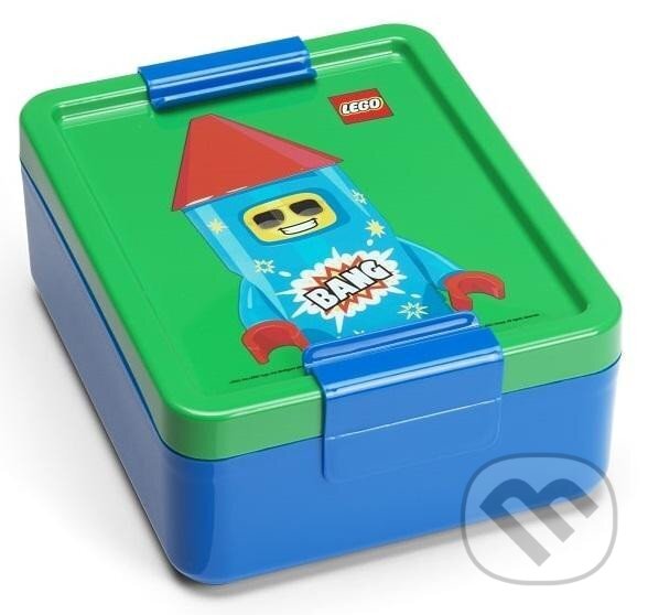 LEGO Rocket box na desiatu - modrá/zelená (LEGO). LEGO, 2025 LEGO Rocket box na desiatu - modrá/zelená (LEGO). LEGO, 2025
