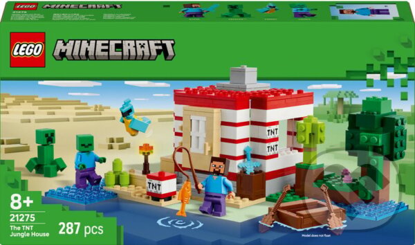 Společenská hra: LEGO® Minecraft™ 21275 TNT dom v džungli (LEGO). LEGO, 2025 Společenská hra: LEGO® Minecraft™ 21275 TNT dom v džungli (LEGO). LEGO, 2025