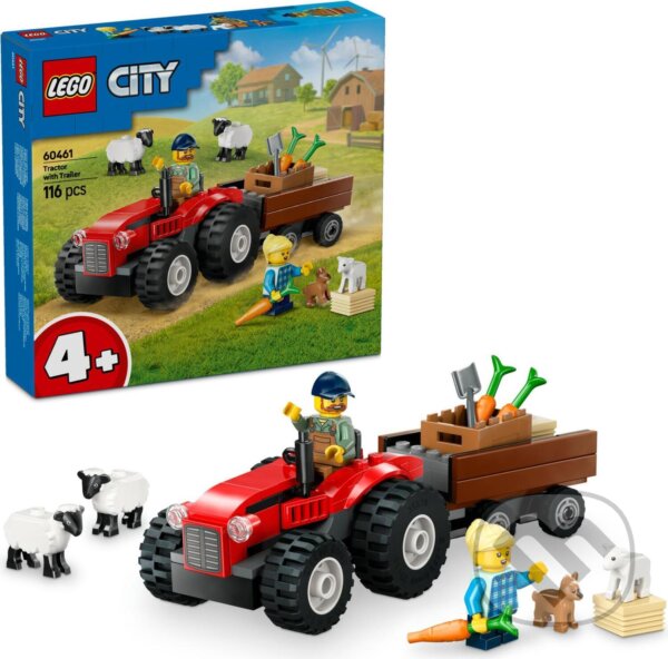 Společenská hra: LEGO® City 60461 Červený traktor s prívesom a ovcami (LEGO). LEGO, 2025 Společenská hra: LEGO® City 60461 Červený traktor s prívesom a ovcami (LEGO). LEGO, 2025
