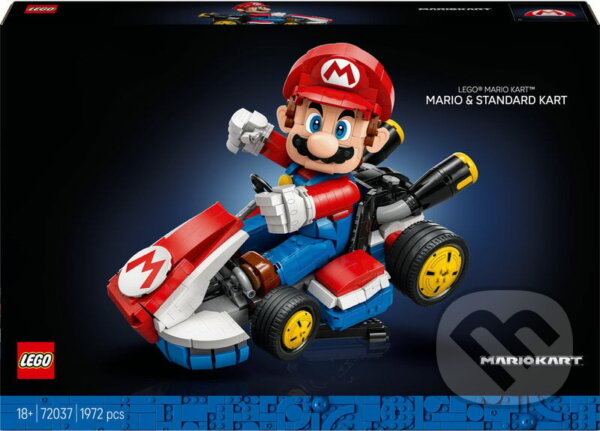 Společenská hra: LEGO® Super Mario 72037 Mario Kart™: Mario a Standard Kart (LEGO). LEGO, 2025 Společenská hra: LEGO® Super Mario 72037 Mario Kart™: Mario a Standard Kart (LEGO). LEGO, 2025