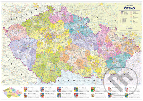 Česko administrativní mapa (Kartografie Praha). Kartografie Praha, 2025 Česko administrativní mapa (Kartografie Praha). Kartografie Praha, 2025