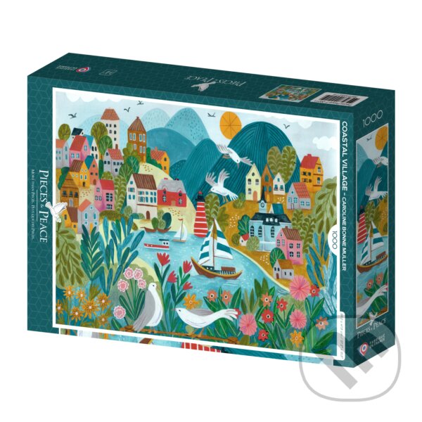 Puzzle: Pobrežná dedina (Pieces & Peace). Pieces & Peace Puzzle: Pobrežná dedina (Pieces & Peace). Pieces & Peace