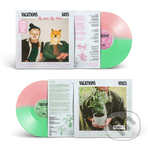 Hudební CD: Vacations: Days/Vibes (Pink/Green) LP (Music on Vinyl). Music on Vinyl, 2025 Hudební CD: Vacations: Days/Vibes (Pink/Green) LP (Music on Vinyl). Music on Vinyl, 2025