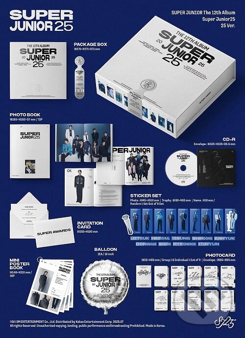 Hudební CD: Super Junior: Super Junior25 / 25 Version (Bertus). Bertus, 2025 Hudební CD: Super Junior: Super Junior25 / 25 Version (Bertus). Bertus, 2025