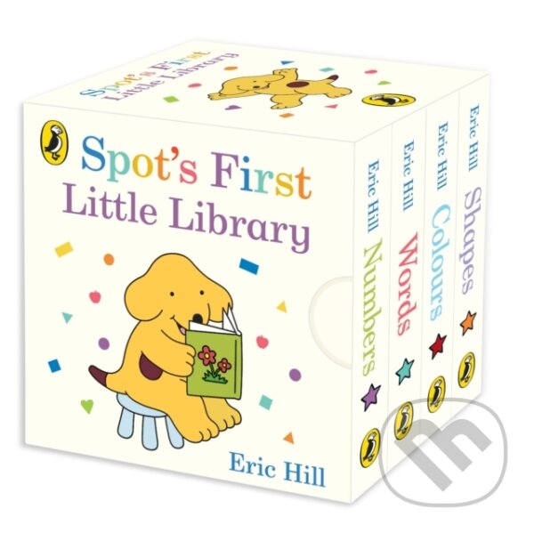 Kniha: Spot's First Little Library (Eric Hill). Puffin Books, 2025 Kniha: Spot's First Little Library (Eric Hill). Puffin Books, 2025