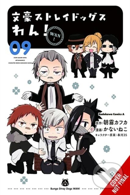 Kniha: Bungo Stray Dogs: Wan!, Vol. 9 (Kafka Asagiri, Sango Harukawa a Neco Kanai). Yen Press, 2024 Kniha: Bungo Stray Dogs: Wan!, Vol. 9 (Kafka Asagiri, Sango Harukawa a Neco Kanai). Yen Press, 2024