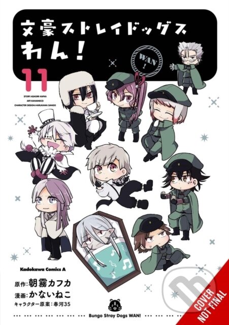 Kniha: Bungo Stray Dogs: Wan!, Vol. 11 (Kafka Asagiri, Sango Harukawa a Neco Kanai). Yen Press, 2025 Kniha: Bungo Stray Dogs: Wan!, Vol. 11 (Kafka Asagiri, Sango Harukawa a Neco Kanai). Yen Press, 2025