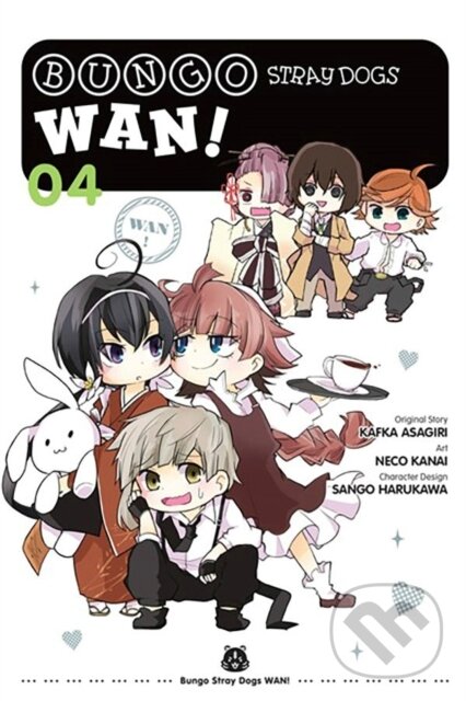 Kniha: Bungo Stray Dogs: Wan!, Vol. 4 (Bianca Pistillo, Sango Harukawa, Neco Kanai, Kevin Gifford a Kafka Asagiri). Yen Press, 2023 Kniha: Bungo Stray Dogs: Wan!, Vol. 4 (Bianca Pistillo, Sango Harukawa, Neco Kanai, Kevin Gifford a Kafka Asagiri). Yen Press, 2023