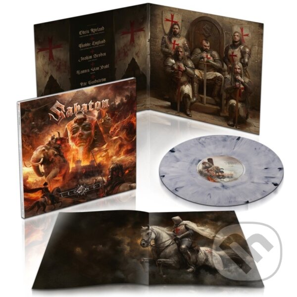 Hudební CD: Sabaton: Legends Templars Edition (White Marble Vinyl)) (LP) (Mystic Production). Mystic Production, 2025 Hudební CD: Sabaton: Legends Templars Edition (White Marble Vinyl)) (LP) (Mystic Production). Mystic Production, 2025