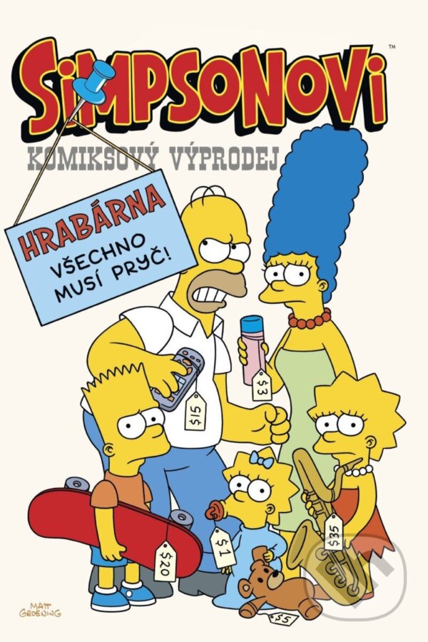 Kniha: Simpsonovi - Komiksový výprodej (Crew). Crew, 2025 Kniha: Simpsonovi - Komiksový výprodej (Crew). Crew, 2025