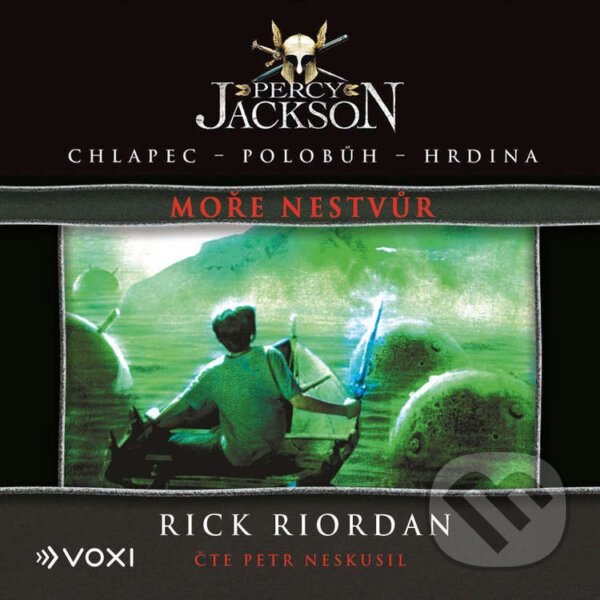 Audiokniha: Percy Jackson - Moře nestvůr (Rick Riordan). Voxi, 2025 Audiokniha: Percy Jackson - Moře nestvůr (Rick Riordan). Voxi, 2025