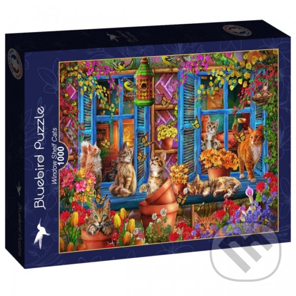 Puzzle: Puzzle Okenné police Mačky (Bluebird). Bluebird, 2025 Puzzle: Puzzle Okenné police Mačky (Bluebird). Bluebird, 2025
