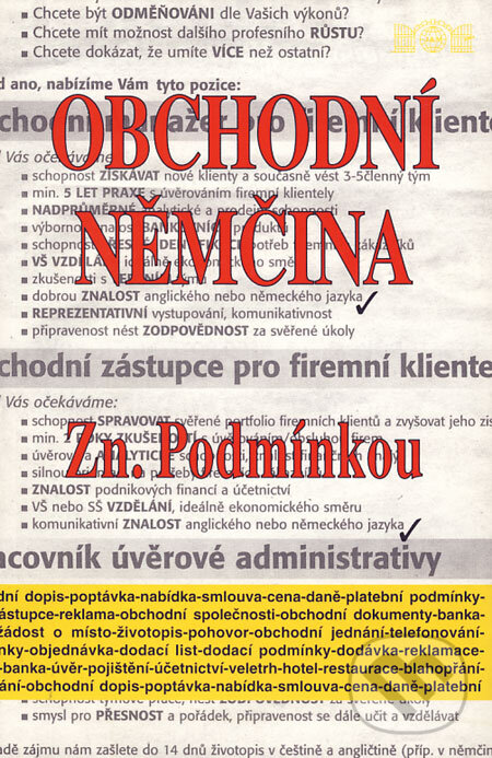 Kniha: Obchodní němčina (J&M Písek). J&M Písek, 2000 Kniha: Obchodní němčina (J&M Písek). J&M Písek, 2000