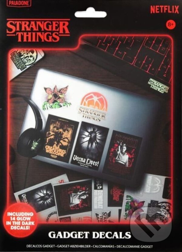 Stranger Things samolepky svítící (Merch). Merch, 2025 Stranger Things samolepky svítící (Merch). Merch, 2025