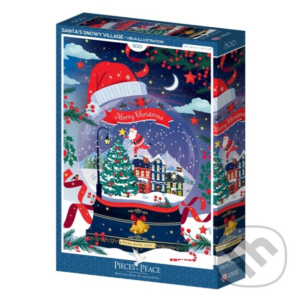 Puzzle: Puzzle Santova zasnežená dedina (Pieces & Peace). Pieces & Peace, 2025 Puzzle: Puzzle Santova zasnežená dedina (Pieces & Peace). Pieces & Peace, 2025