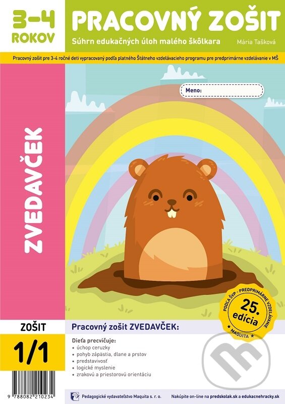 Kniha: Zvedavček (Mária Tašková). Maquita, 2025 Kniha: Zvedavček (Mária Tašková). Maquita, 2025