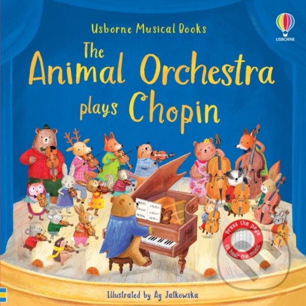 Kniha: The Animal Orchestra Plays Chopin (Sam Taplin). Usborne, 2025 Kniha: The Animal Orchestra Plays Chopin (Sam Taplin). Usborne, 2025