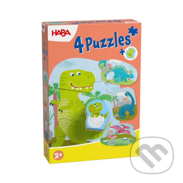 Puzzle: Dinosaury 4 ks (Haba). Haba, 2025 Puzzle: Dinosaury 4 ks (Haba). Haba, 2025