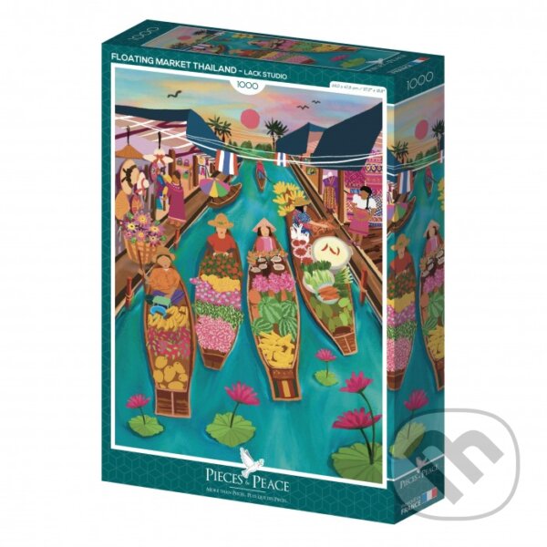 Puzzle: Puzzle Plávajúci trh Thajsko (Pieces & Peace). Pieces & Peace, 2025 Puzzle: Puzzle Plávajúci trh Thajsko (Pieces & Peace). Pieces & Peace, 2025