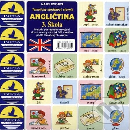 Společenská hra: Angličtina 3.: Škola (Antonín Šplíchal a kolektiv). INFOA, 2004 Společenská hra: Angličtina 3.: Škola (Antonín Šplíchal a kolektiv). INFOA, 2004