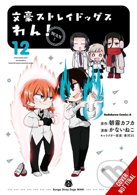 Kniha: Bungo Stray Dogs: Wan!, Vol. 12 (Kafka Asagiri, Sango Harukawa a Neco Kanai). Yen Press, 2025 Kniha: Bungo Stray Dogs: Wan!, Vol. 12 (Kafka Asagiri, Sango Harukawa a Neco Kanai). Yen Press, 2025