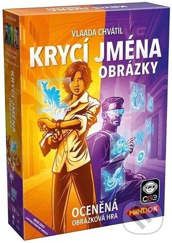 Společenská hra: Krycí jména: Obrázky (Vlaada Chvátil). Mindok, 2025 Společenská hra: Krycí jména: Obrázky (Vlaada Chvátil). Mindok, 2025