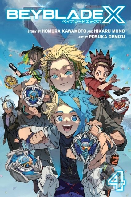 Kniha: Beyblade X, Vol. 4 (Hikaru Muno a Homura Kawamoto). Viz Media, 2025 Kniha: Beyblade X, Vol. 4 (Hikaru Muno a Homura Kawamoto). Viz Media, 2025